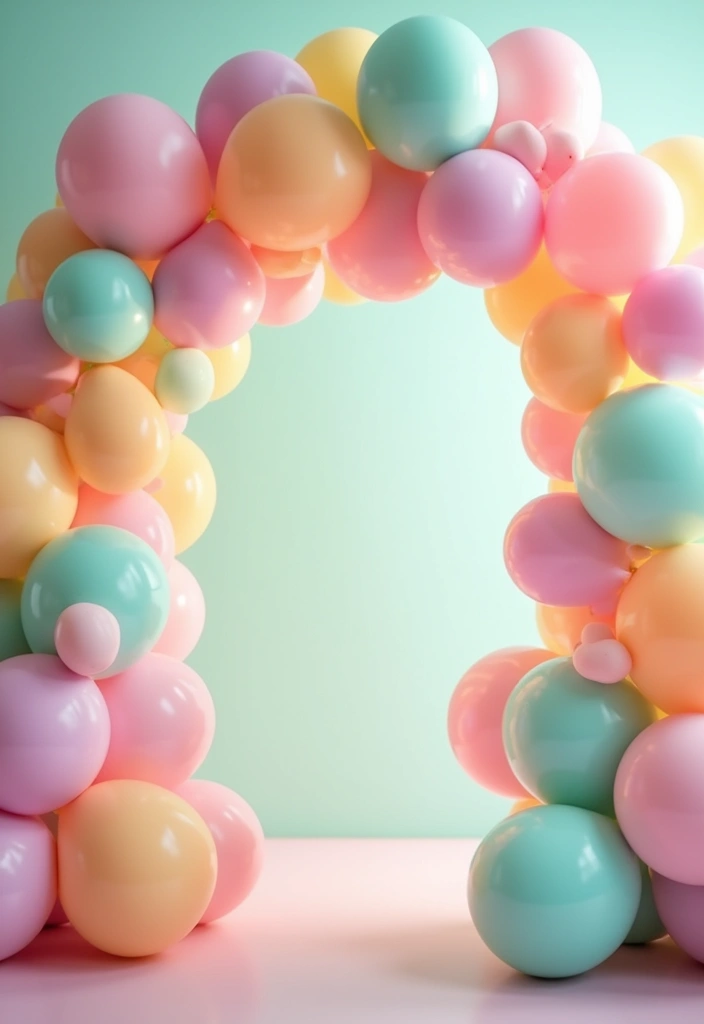 30 Easter Decor Ideas for the Home That Are Fresh and Cheerful - 20. Pastel Balloon Garlands
