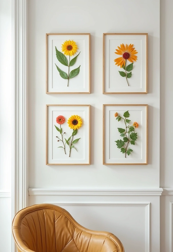 30 Easter Decor Ideas for the Home That Are Fresh and Cheerful - 23. Nature-Inspired Wall Art