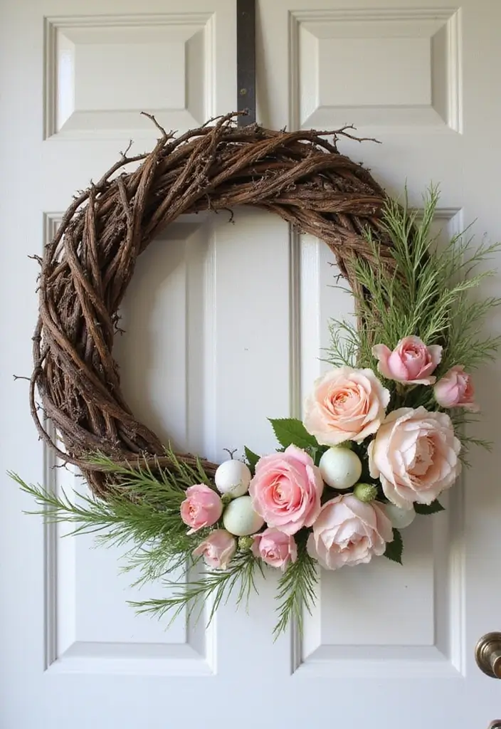 30 Easter Decor Ideas for the Home That Are Fresh and Cheerful - 4. Twisted Branch Wreaths