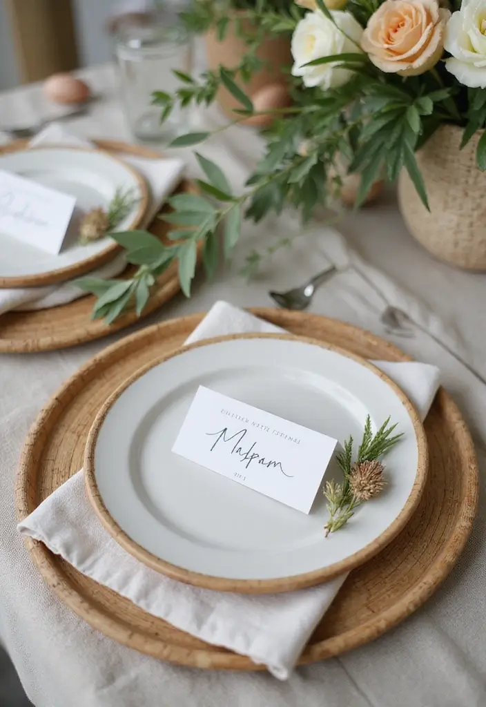 30 Easter Decor Ideas for the Home That Are Fresh and Cheerful - 5. Eco-Friendly Table Settings