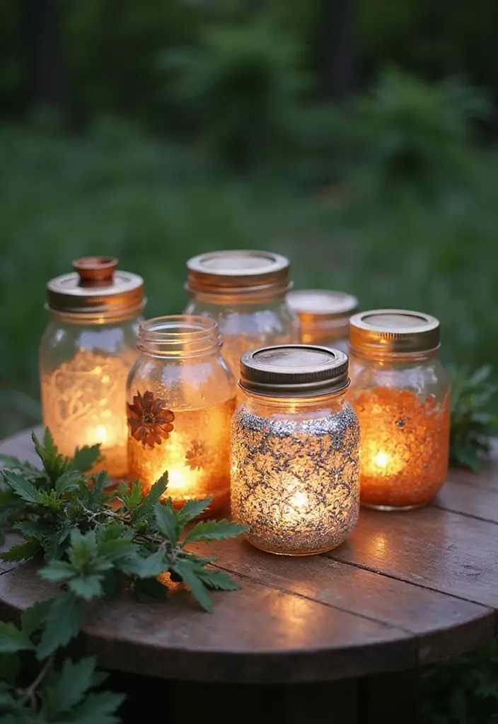 30 Easy DIY Crafts for Home Decor That Anyone Can Make - 1. Upcycled Jar Lanterns