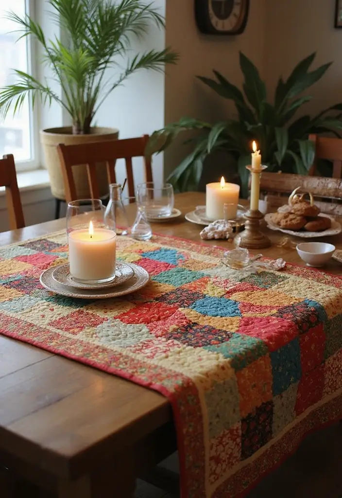 30 Easy DIY Crafts for Home Decor That Anyone Can Make - 15. Patchwork Quilted Table Runner