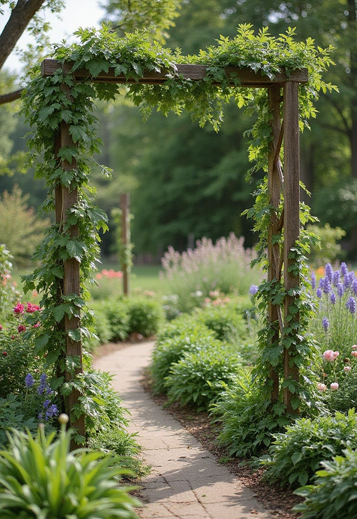 30 Easy DIY Crafts for Home Decor That Anyone Can Make - 25. Upcycled Garden Trellis