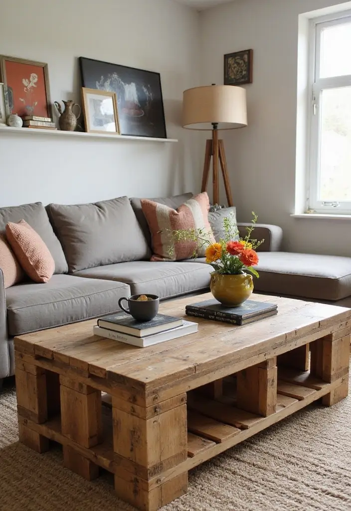 30 Easy DIY Crafts for Home Decor That Anyone Can Make - 30. Upcycled Pallet Coffee Table