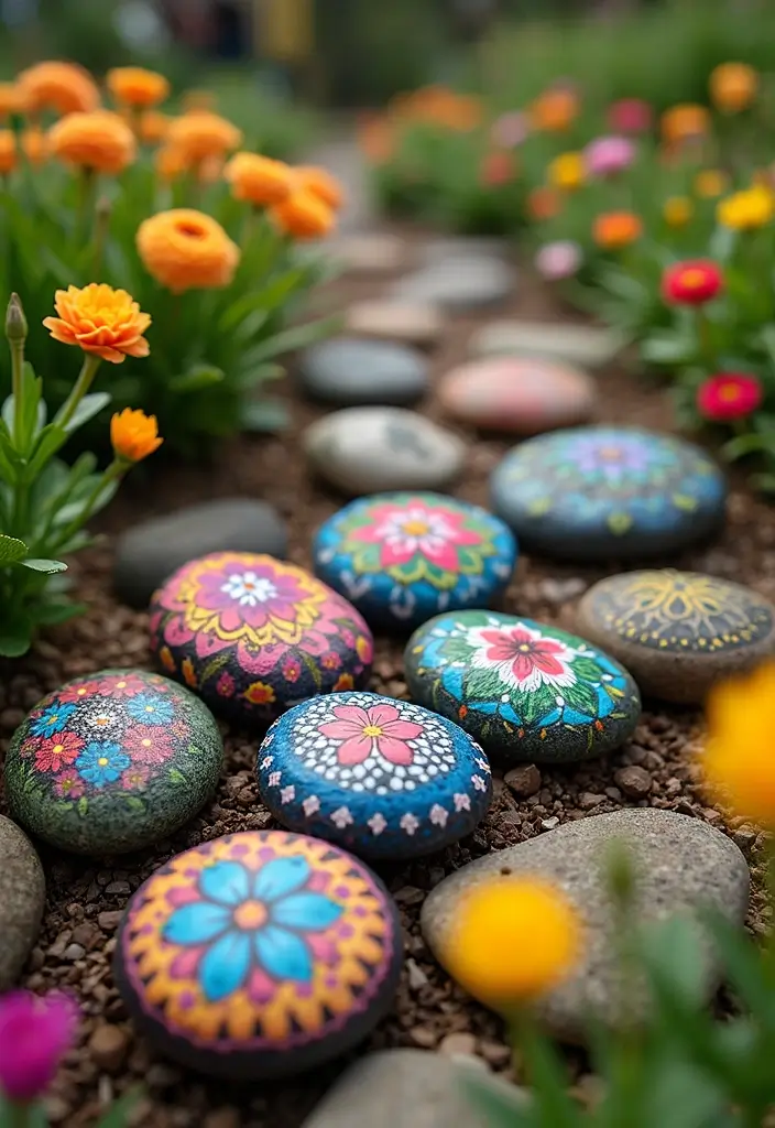 30 Easy DIY Crafts for Home Decor That Anyone Can Make - 8. Painted Rocks for Garden Decor