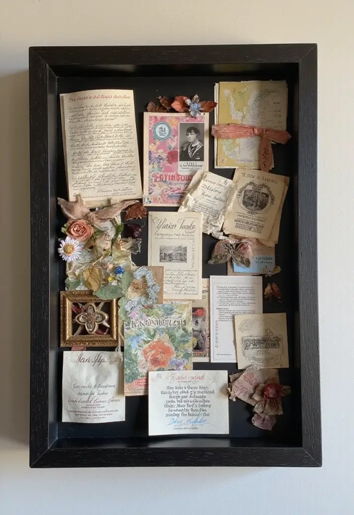 30 Easy DIY Home Decor Cheap Homemade Wall Art Craft Ideas You’ll Love - 22. Shadow Box Art