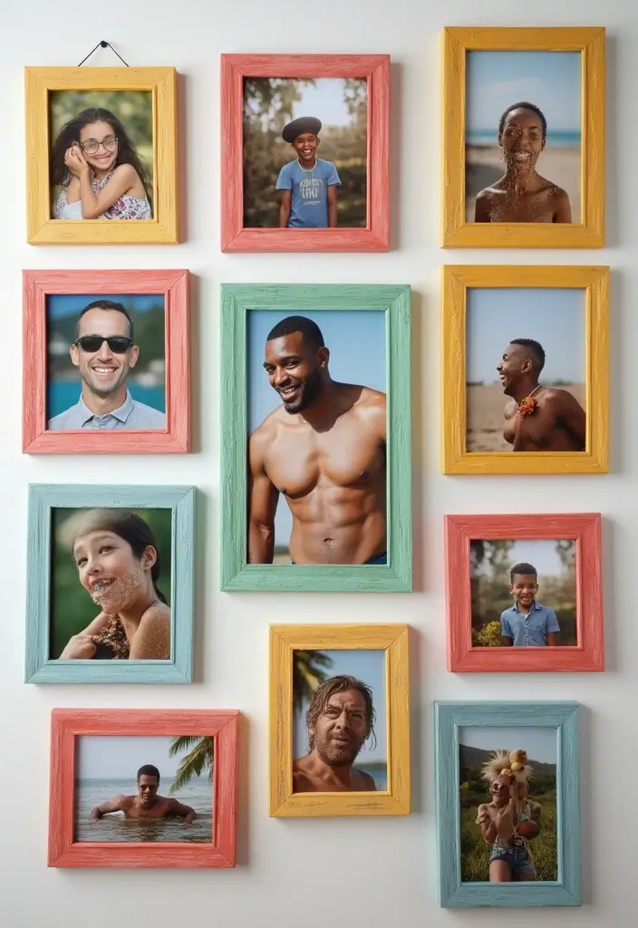 30 Easy DIY Home Decor Cheap Homemade Wall Art Craft Ideas You’ll Love - 24. Photo Grid Art