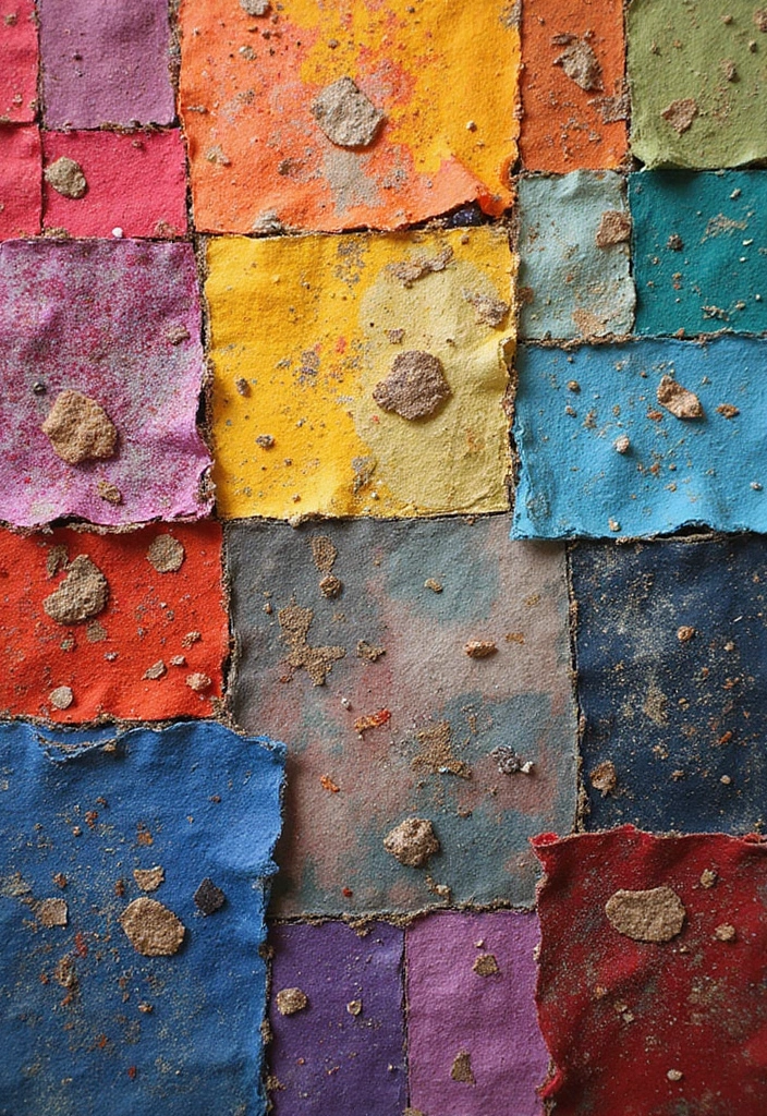 30 Easy DIY Home Decor Cheap Homemade Wall Art Craft Ideas You’ll Love - 30. DIY Fabric Scrap Art