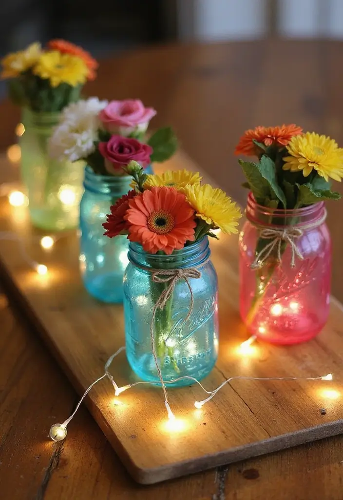 30 Easy DIY Home Decor Cheap Homemade Wall Art Craft Ideas You’ll Love - 7. Mason Jar Wall Art