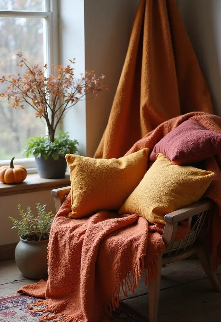 30 Eco-Friendly Fall Decor Ideas for the Home 2024 Trends You’ll Want to Copy - 9. Plant-Based Dye Textiles