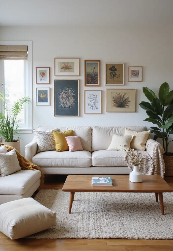 30 Ethnic Home Decor Indian Living Rooms That Tell a Story - 27. Incorporating Personal Artistry