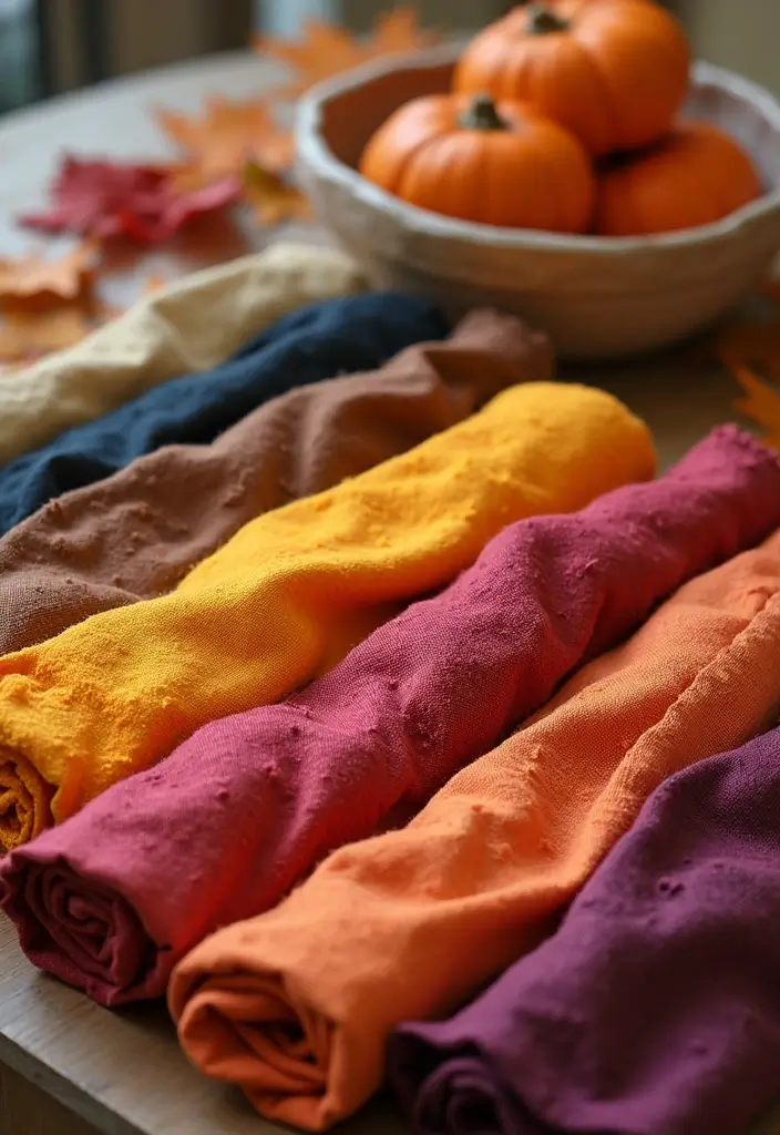 30 Fall Decor Ideas for the Home: DIY Projects Anyone Can Make - 16. Natural Dyes for Fall Fabrics