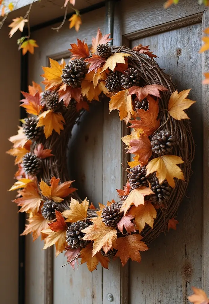 30 Fall Decor Ideas for the Home: DIY Projects Anyone Can Make - 2. DIY Fall Wreaths
