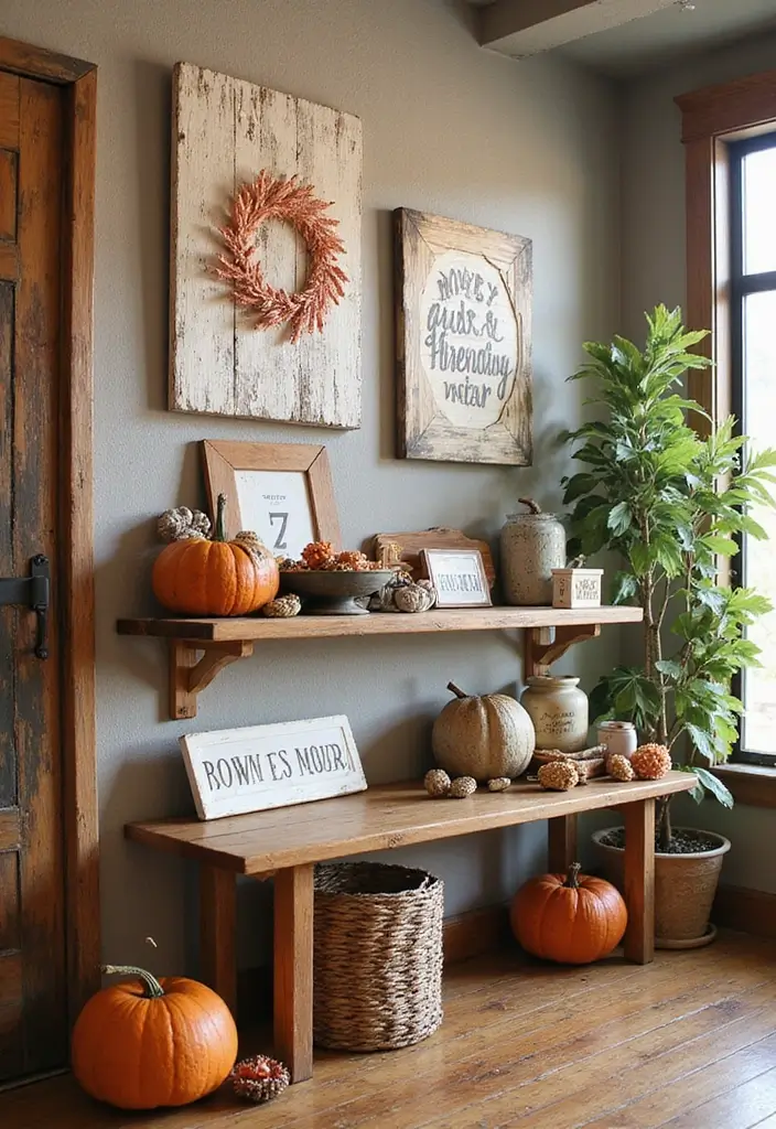 30 Fall Decor Ideas for the Home: DIY Projects Anyone Can Make - 30. Repurposed Wood Decor