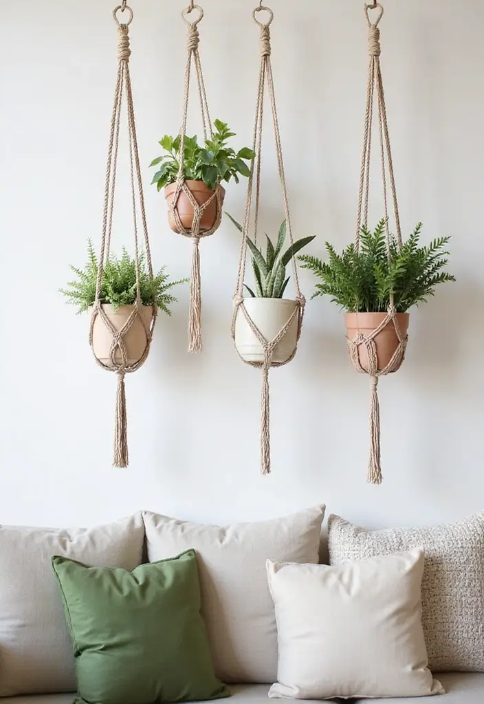 30 Home Decor DIY Ideas Creative Crafts for Every Room - 16. DIY Macramé Plant Hangers