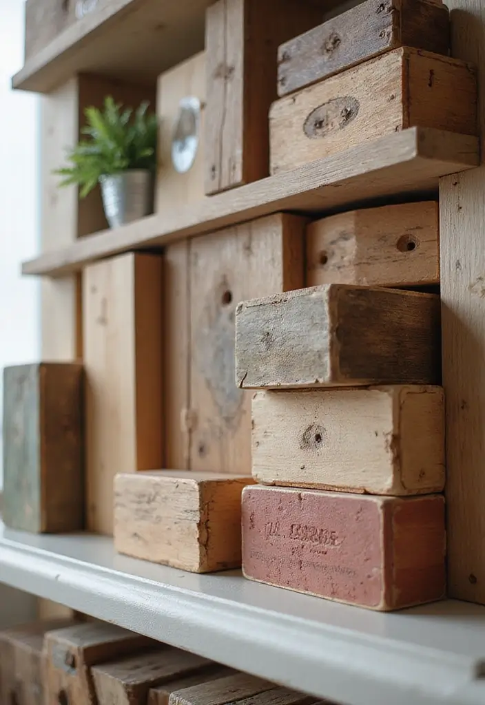 30 Home Decor DIY Ideas Creative Crafts for Every Room - 22. Decorative Wooden Blocks