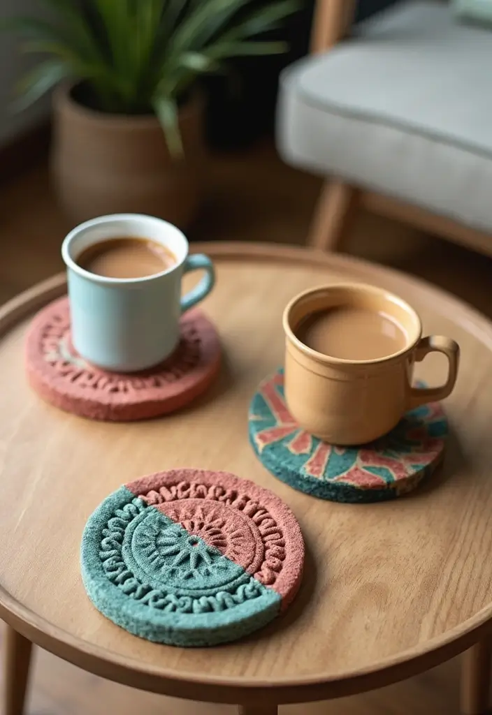 30 Home Decor DIY Ideas Creative Crafts for Every Room - 25. Customized Coasters