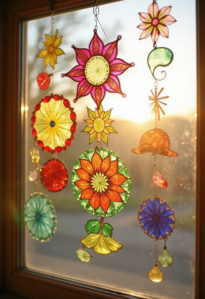 30 Home Decor DIY Ideas Creative Crafts for Every Room - 28. DIY Sun Catchers
