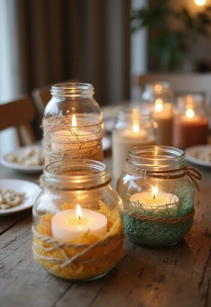 30 Home Decor DIY Ideas Creative Crafts for Every Room - 4. Eco-Friendly Candle Holders