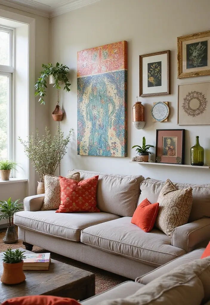 30 Home Decor Ideas Living Room Modern Interior Design You Must See - 10. Upcycled Decor Accents