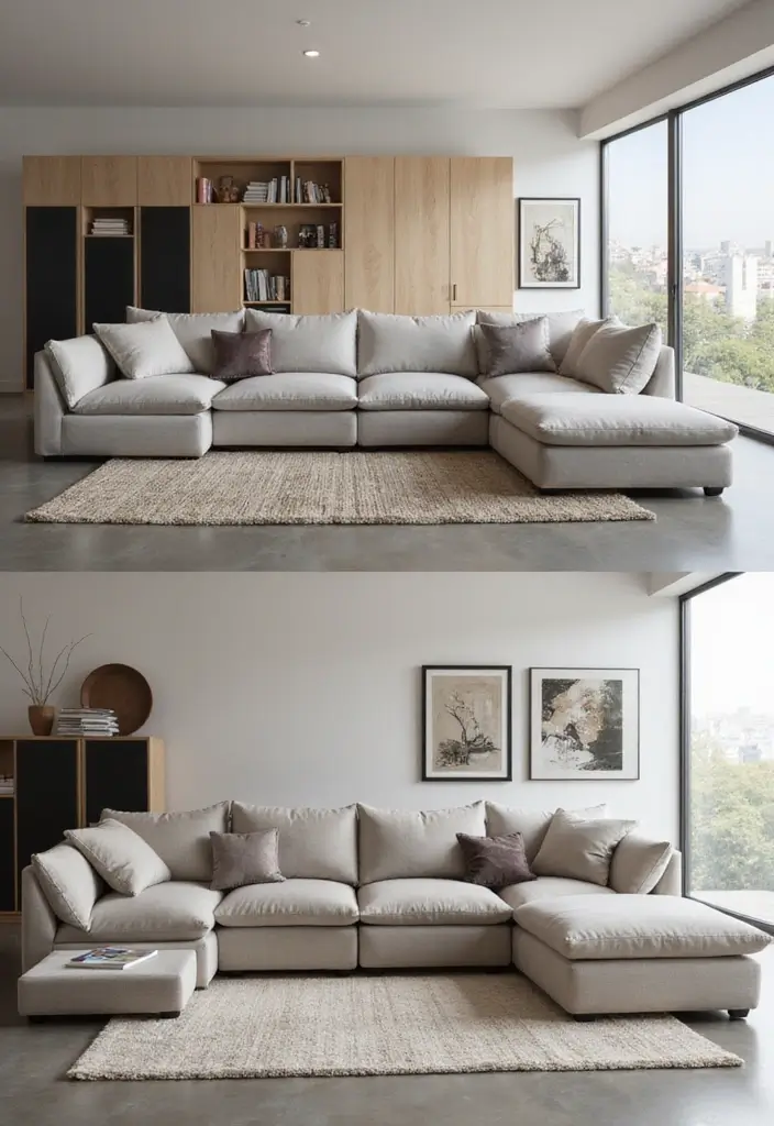 30 Home Decor Ideas Living Room Modern Interior Design You Must See - 11. Modular Furniture Systems