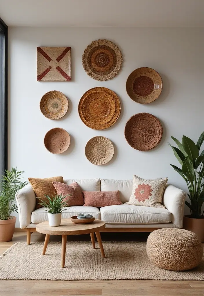 30 Home Decor Ideas Living Room Modern Interior Design You Must See - 12. Artisanal Wall Art