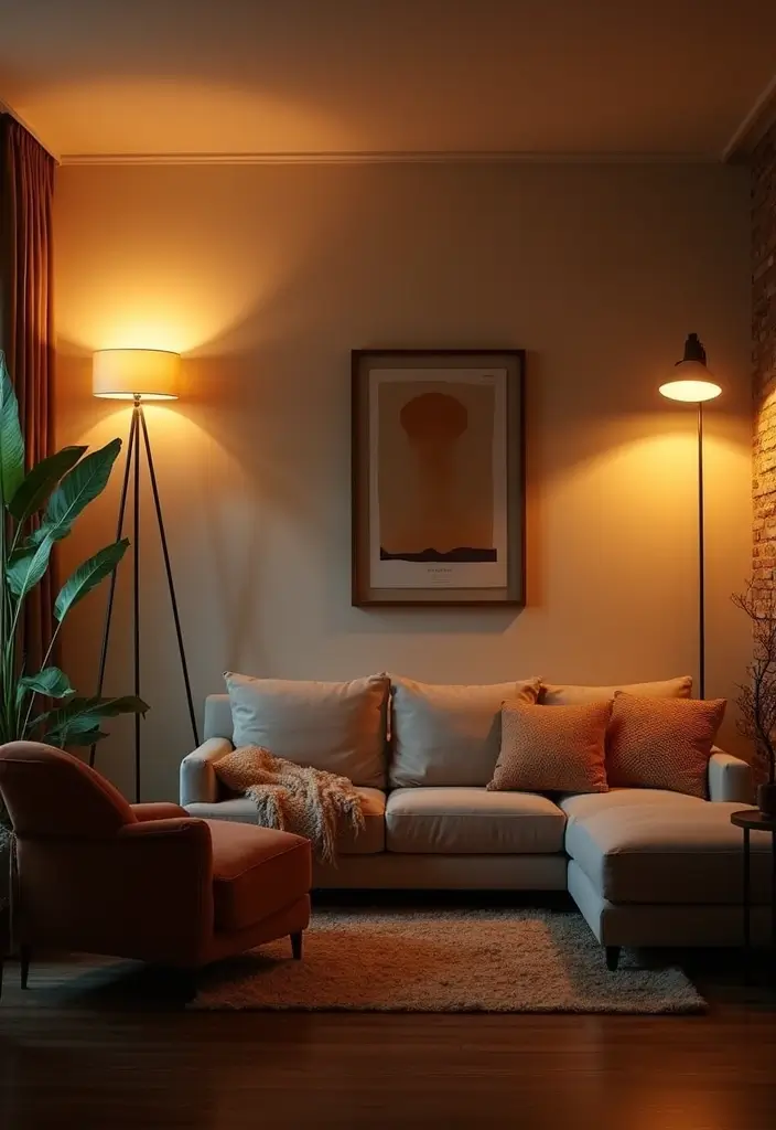 30 Home Decor Ideas Living Room Modern Interior Design You Must See - 17. Smart Lighting Solutions