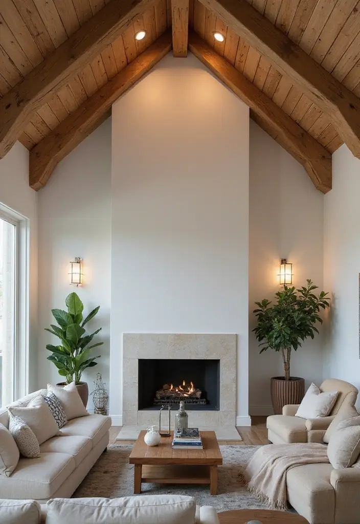 30 Home Decor Ideas Living Room Modern Interior Design You Must See - 18. Statement Ceiling Decor