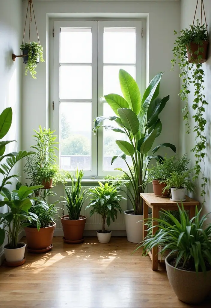 30 Home Decor Ideas Living Room Modern Interior Design You Must See - 2. Greenery Galore