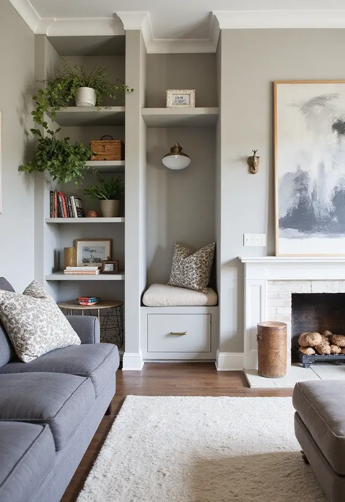 30 Home Decor Ideas Living Room Modern Interior Design You Must See - 24. Custom Built-Ins