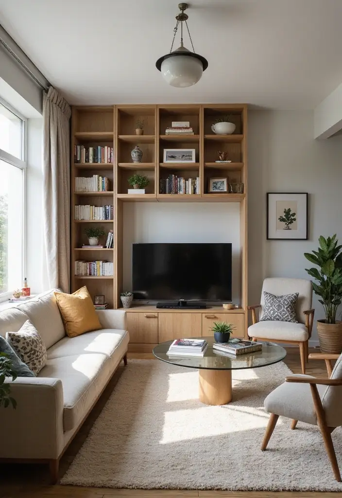 30 Home Decor Ideas Living Room Small Space Tricks That Work - 19. Creative Room Dividers