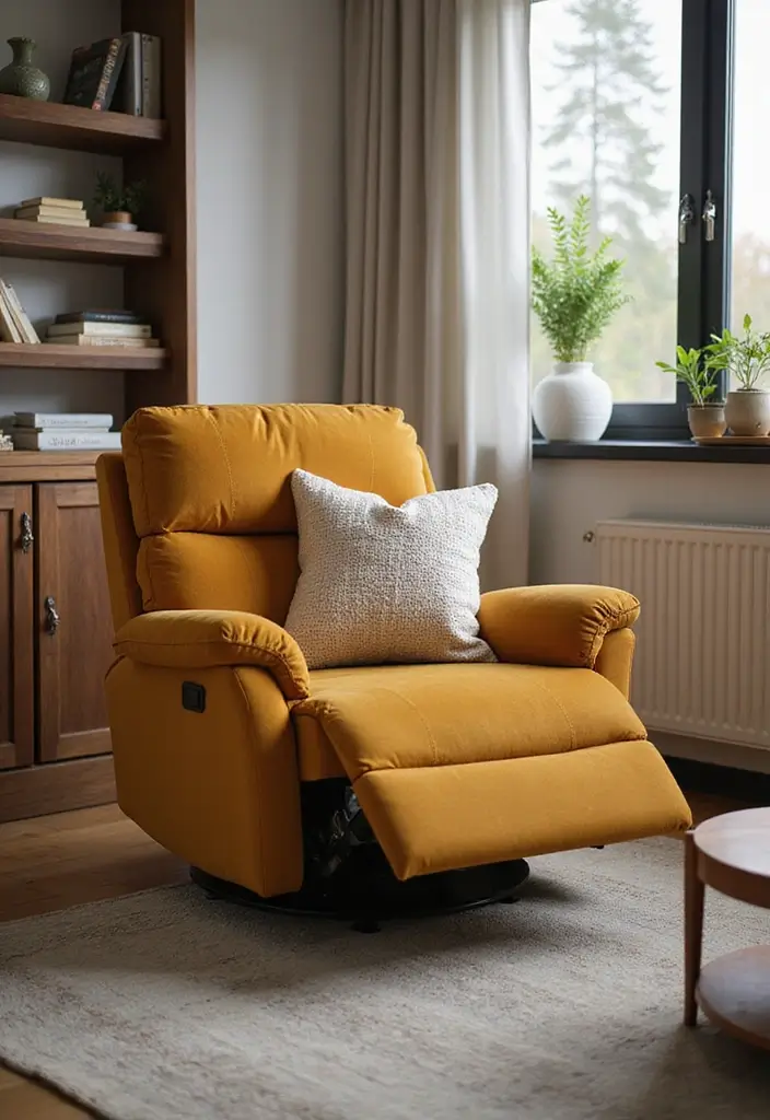 30 Home Decor Ideas Living Room Small Space Tricks That Work - 20. Compact Recliners
