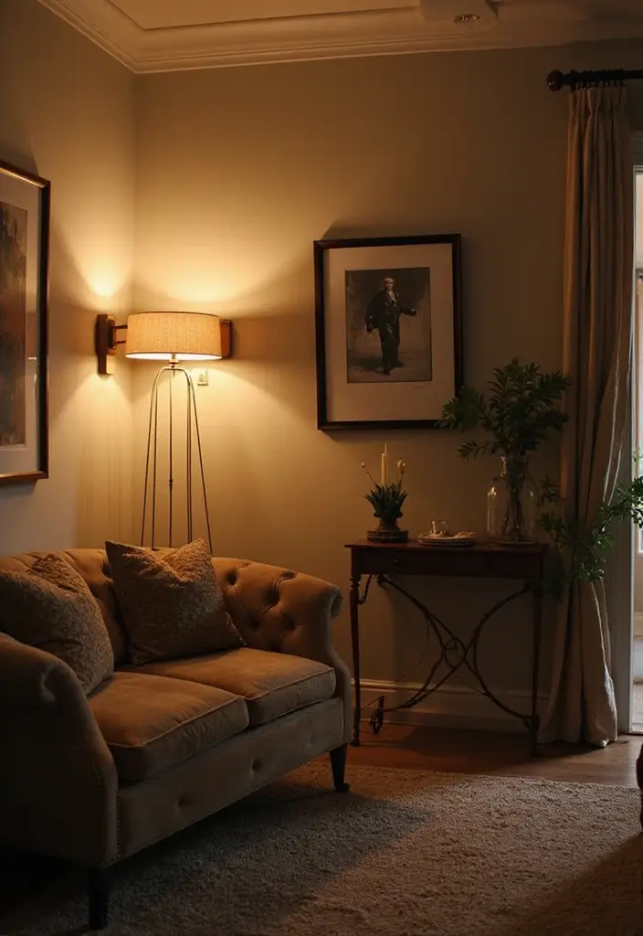 30 Home Decor Ideas Living Room Small Space Tricks That Work - 23. Sconce Lighting
