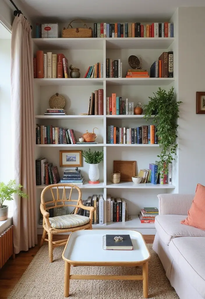 30 Home Decor Ideas Living Room Small Space Tricks That Work - 29. Color-Coordinated Organization