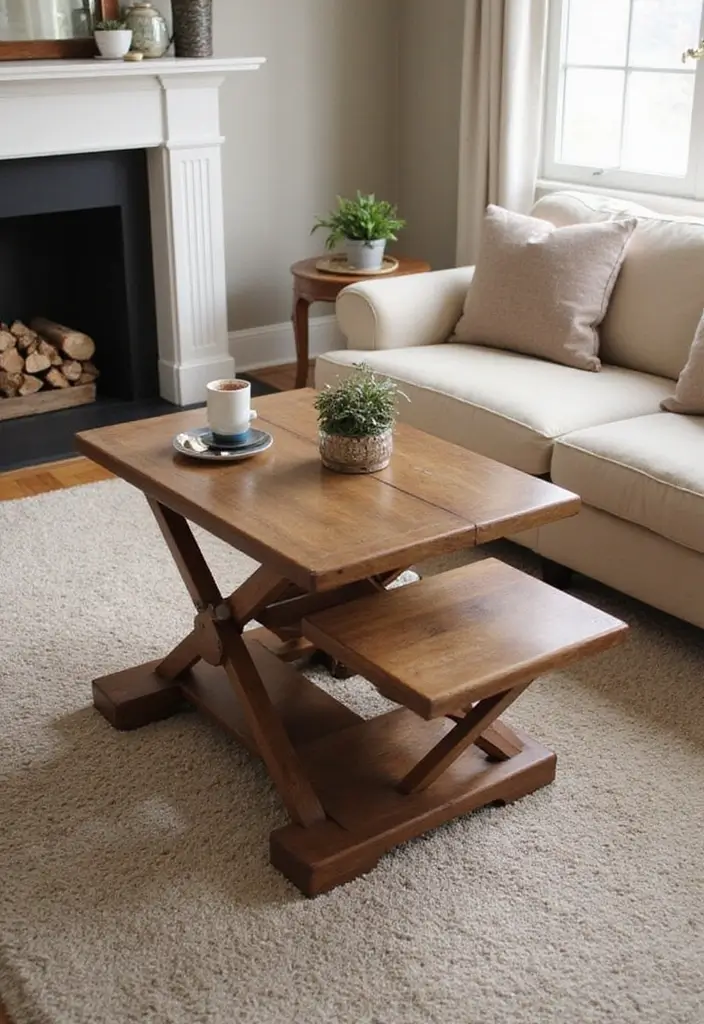 30 Home Decor Ideas Living Room Small Space Tricks That Work - 5. Convertible Coffee Tables