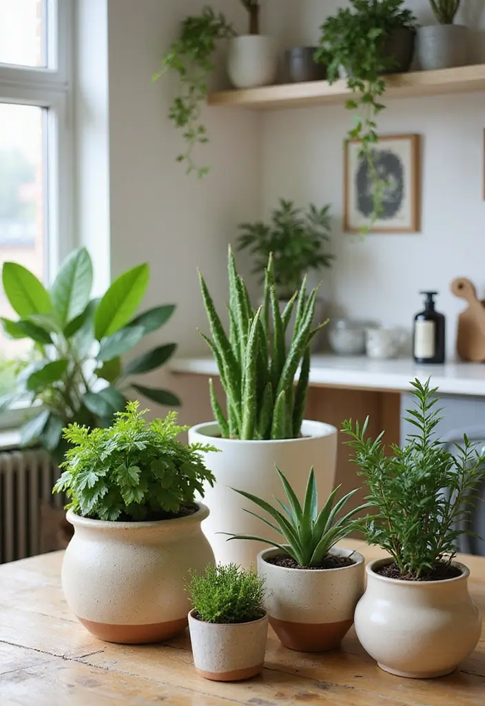 30 Home Decor Ideas Living Room and Kitchen That Blend Beautifully - 3. Indoor Plants