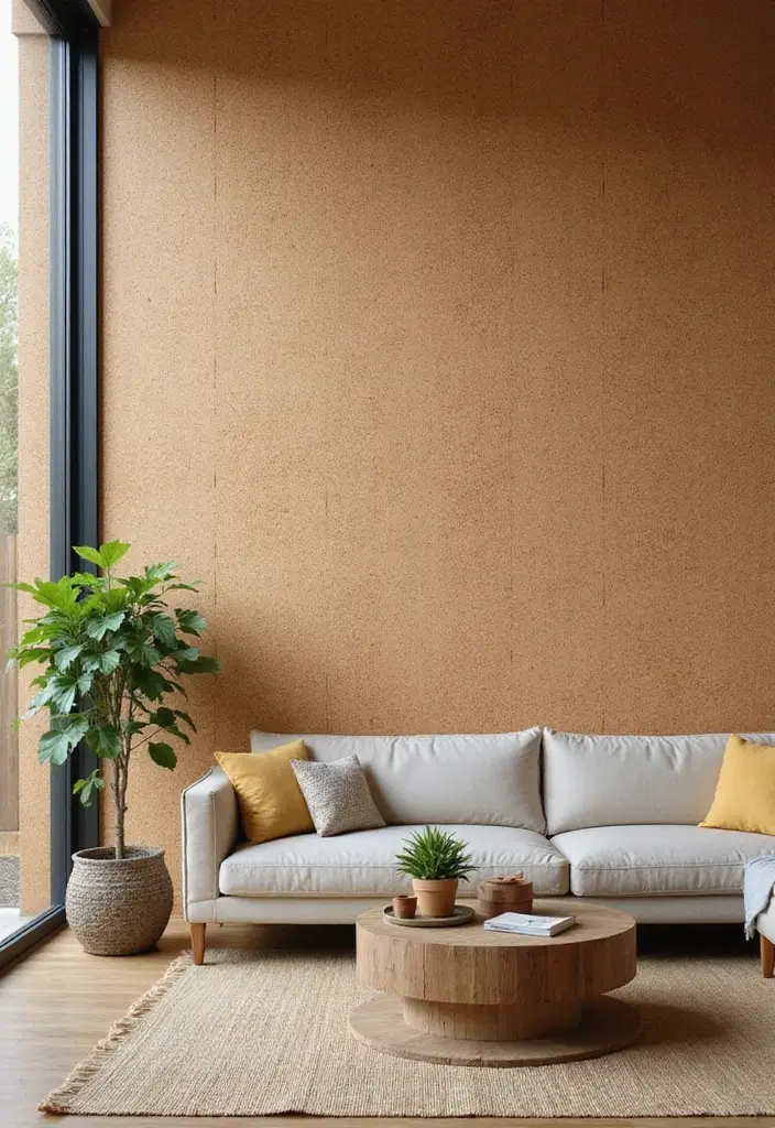 30 Home Decor Ideas for Cozy Living Rooms: Sustainable Designs for Comfort Seekers - 15. Eco-Friendly Wall Treatments