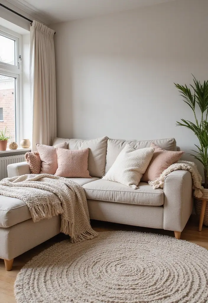 30 Home Decor Ideas for Cozy Living Rooms: Sustainable Designs for Comfort Seekers - 3. Soft Textiles for Comfort