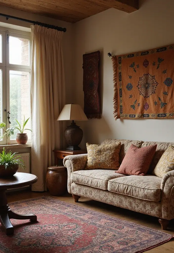 30 Home Decor Ideas for Cozy Living Rooms: Sustainable Designs for Comfort Seekers - 30. Cultural Influences