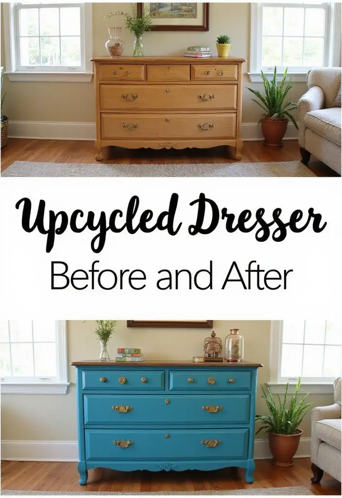 30 Home Decor Ideas on a Budget That Look High-End - 1. Upcycled Furniture Magic