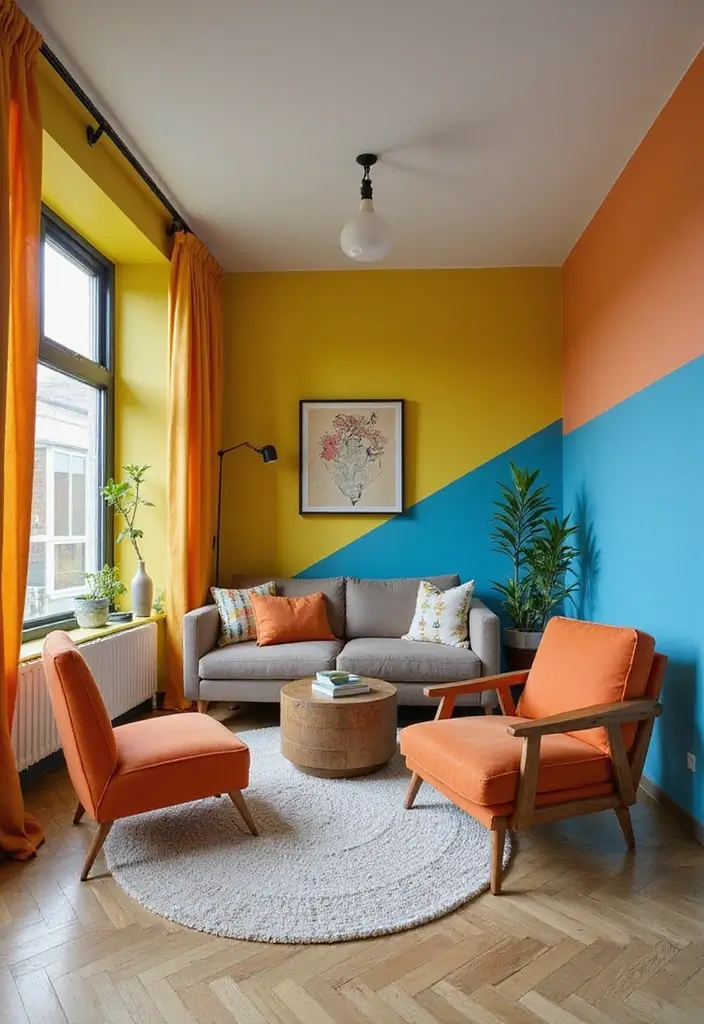 30 Home Decor Ideas on a Budget That Look High-End - 13. Colorful Accent Walls