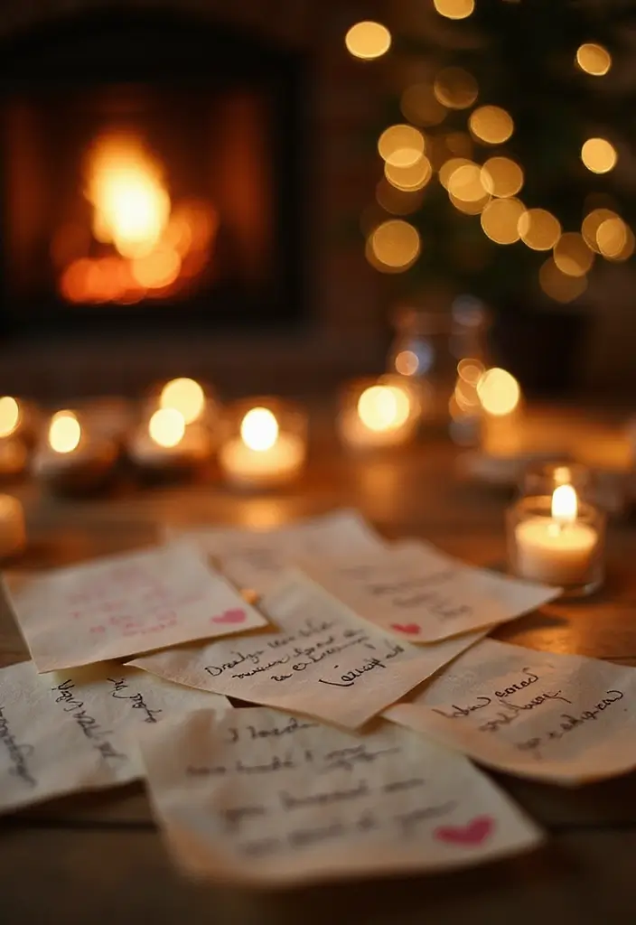 30 Romantic Date Night at Home Decor Ideas for a Cozy Evening - 12. Handwritten Love Notes