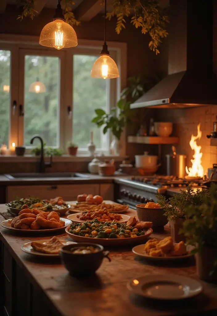 30 Romantic Date Night at Home Decor Ideas for a Cozy Evening - 19. Inviting Aroma from the Kitchen