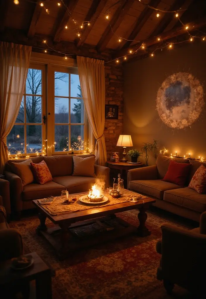 30 Romantic Date Night at Home Decor Ideas for a Cozy Evening - 26. Evening Light Projections