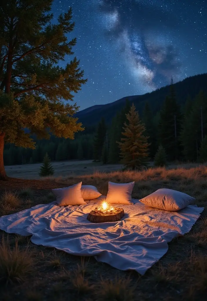 30 Romantic Date Night at Home Decor Ideas for a Cozy Evening - 29. Star Gazing Setup