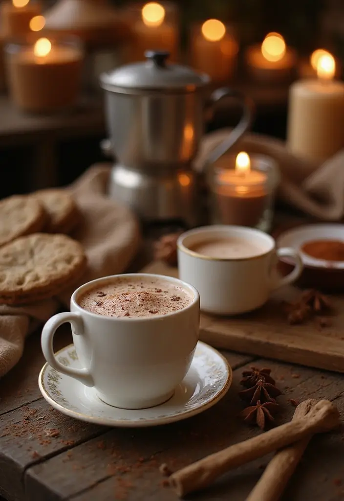 30 Romantic Date Night at Home Decor Ideas for a Cozy Evening - 8. Warm Beverage Station