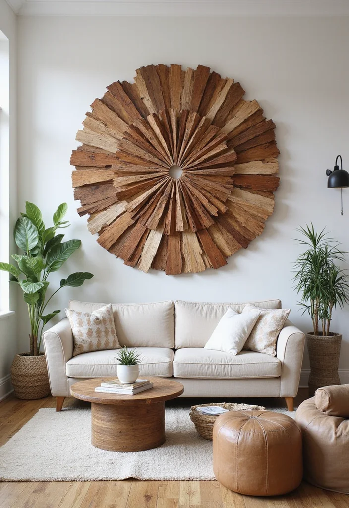 Art Pieces for Home Decor: A Curated Guide with 19 Artistic Interior Inspirations - 1. Reclaimed Wood Wall Art
