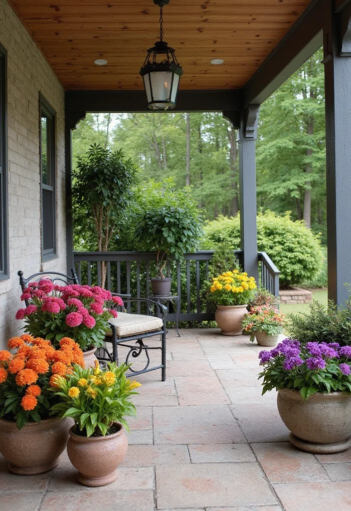 Artificial Flowers Decoration Home Decor: A Blooming Guide with 20 Lively Styling Inspirations - 12. Outdoor Spaces with Faux Flowers