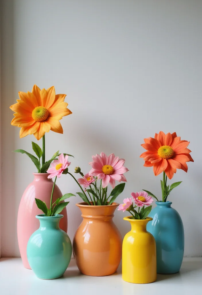 Artificial Flowers Decoration Home Decor: A Blooming Guide with 20 Lively Styling Inspirations - 17. Whimsical Flower Accents