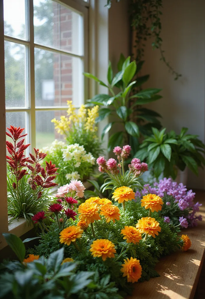 Artificial Flowers Decoration Home Decor: A Blooming Guide with 20 Lively Styling Inspirations - 19. Indoor Gardening with Artificial Flowers